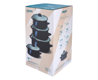 Altom Zestaw garnków emaliowanych 16/18/20/22 cm granat indukcja - 1611115 - zdjęcie 4